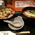 親子丼•天ぷらそばのセット
