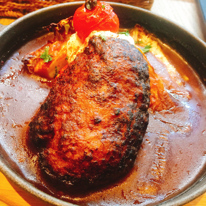 糸島豚の手ごねハンバーグランチ 12時間煮込んだブラウンシチュー仕立て(バランカ)