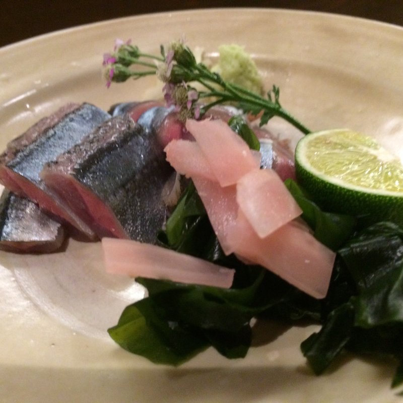 新秋刀魚のお刺身(きび)