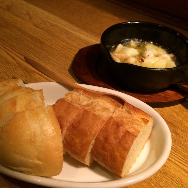 海老と青森にんにくのアヒージョパンSET付き！(トリップ)