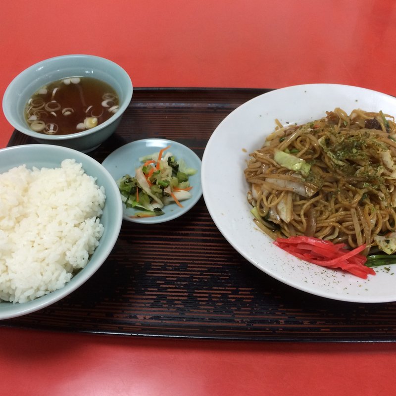 ソース焼きそば定食(甚太鼓 （旧:陣太鼓）)