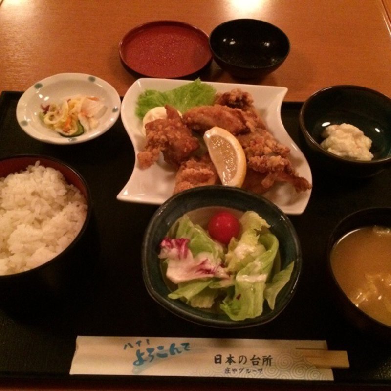 鶏唐揚げ定食(やるき茶屋 大手町2丁目店 （やるきじゃや）)