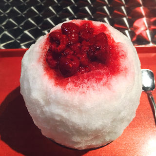 柚子とラズベリー(かき氷喫茶 バンパク )