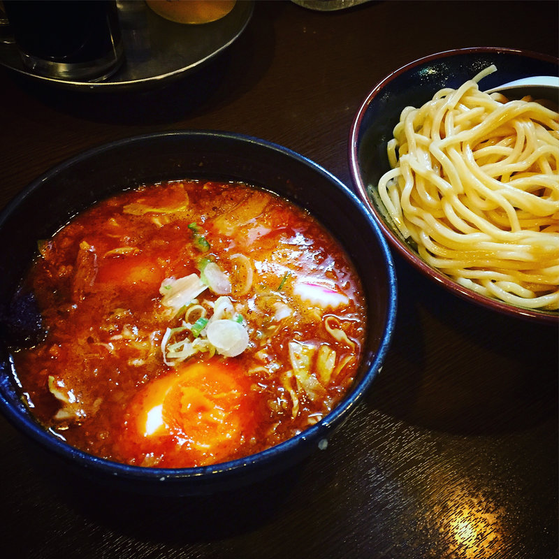 超激辛つけ麺中盛(大勝軒赤ふじ)