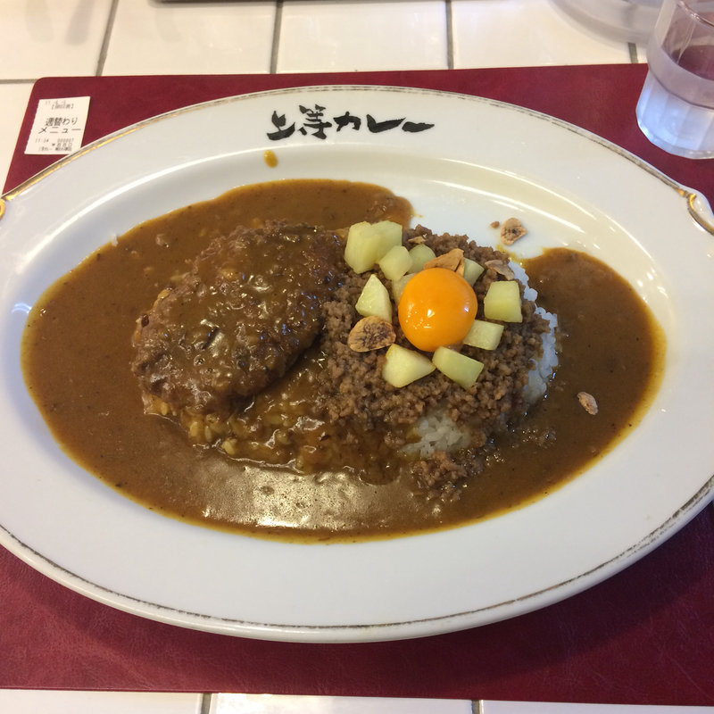 ガーリック風味のそぼろカレー(上等カレー 神田小川町店)