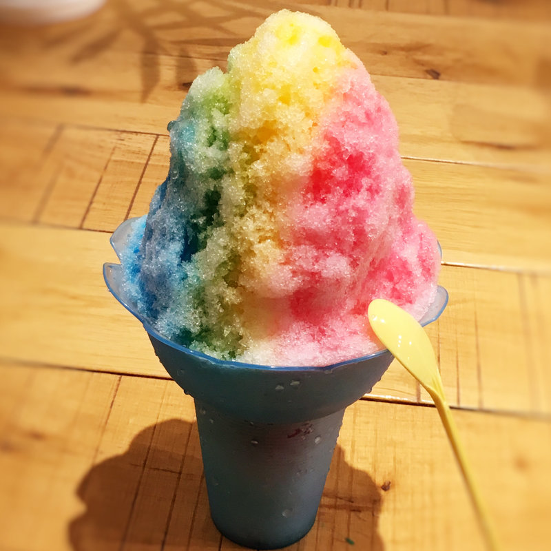 レインボーシェイブアイス(Eggs 'n Things 福岡天神店)