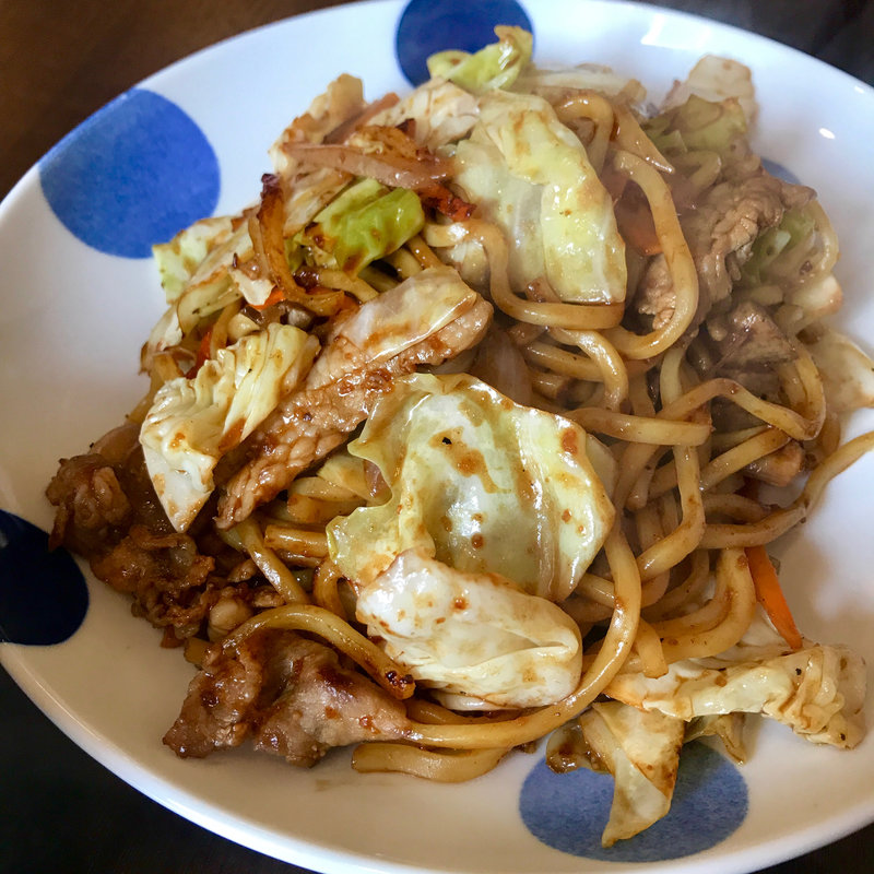 焼きそば定食(ななつぼし)