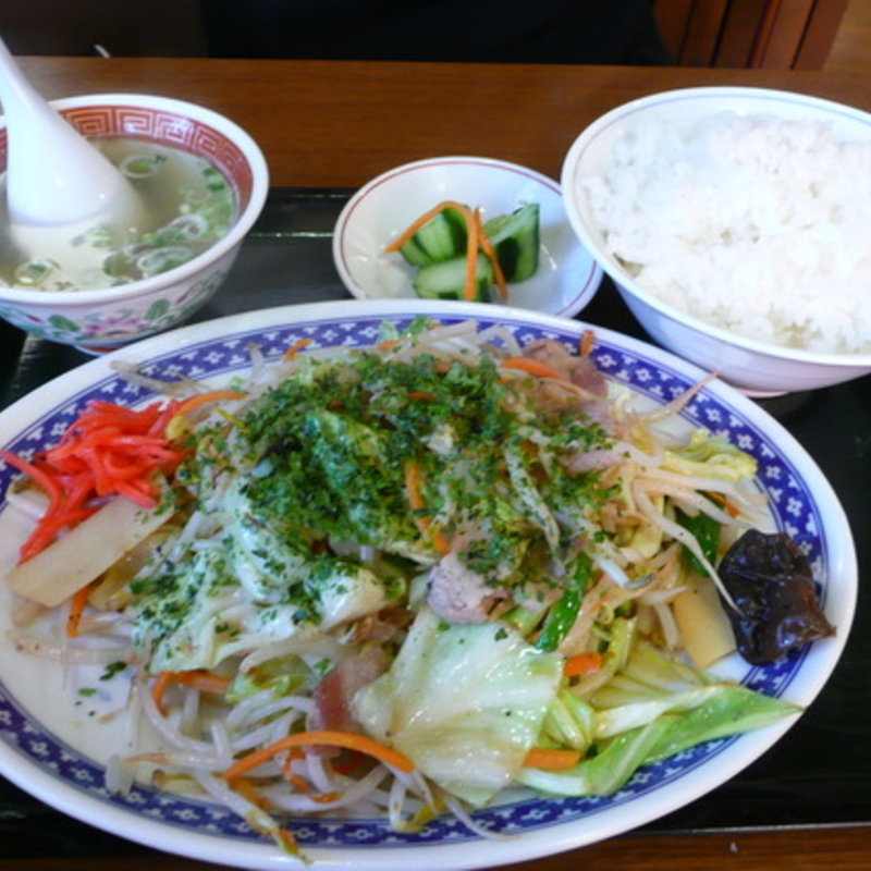 野菜炒め定食(華龍 )