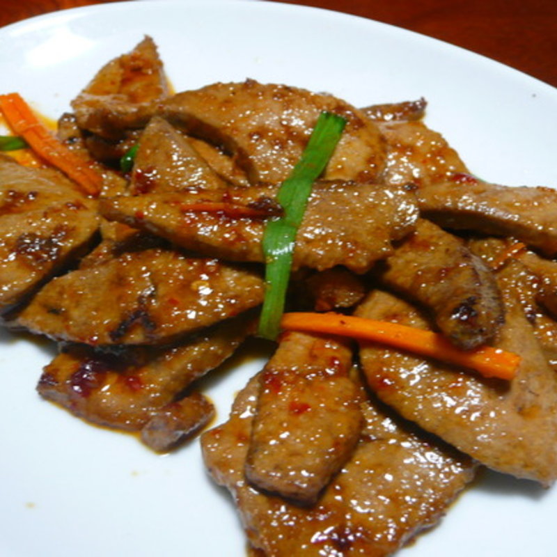 レバーとニラの炒め(単品)(丸仙食堂 )