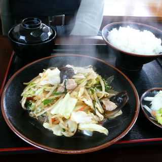 野菜炒め定食(里の駅 )