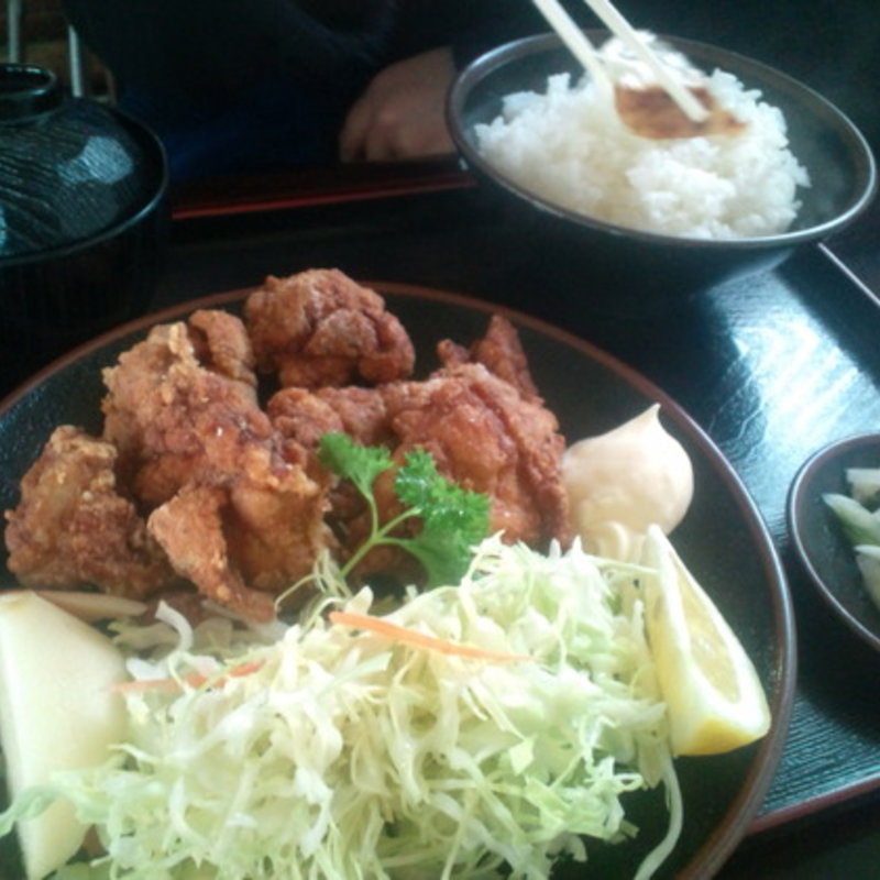 唐揚げ定食(里の駅 )