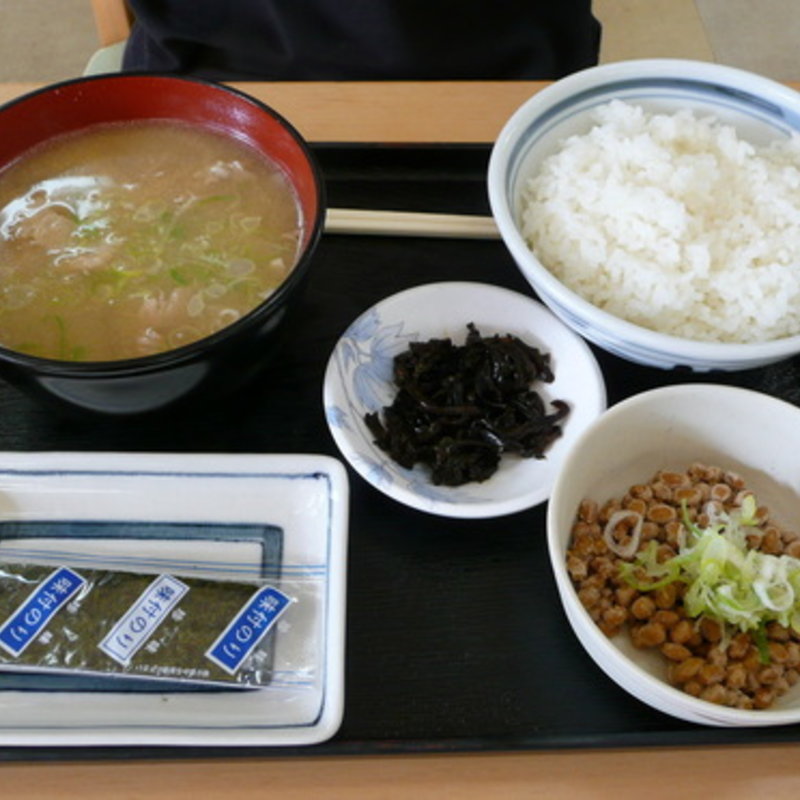 豚汁定食納豆付(安達太良サービスエリア（下り線）スナックコーナー )