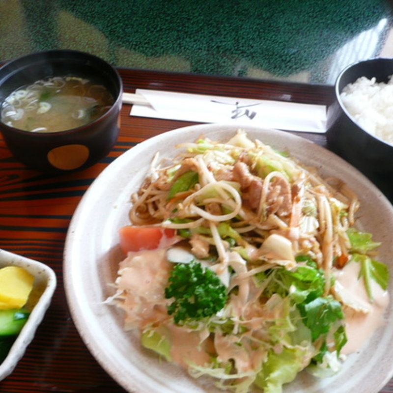 肉野菜炒め定食(よし㐂)