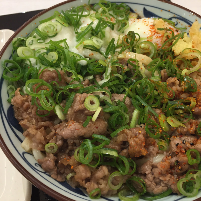 牛とろ玉うどん大盛(丸亀製麺ゆめタウン広島店)