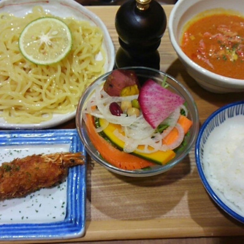 オマール海老のつけめん定食(いっかく食堂 天神店)