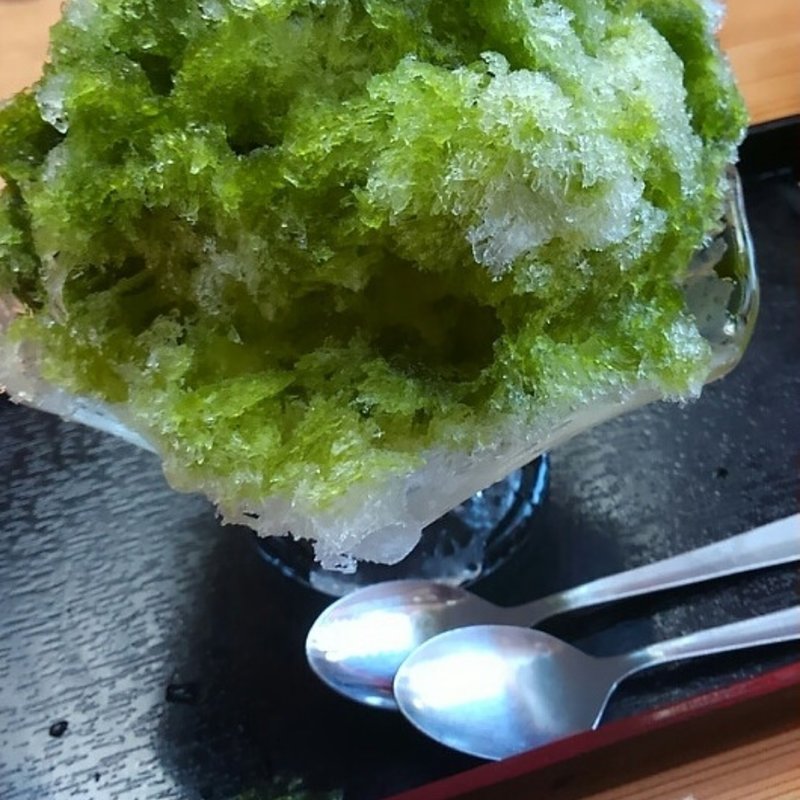 抹茶かき氷(川端ぜんざい広場)