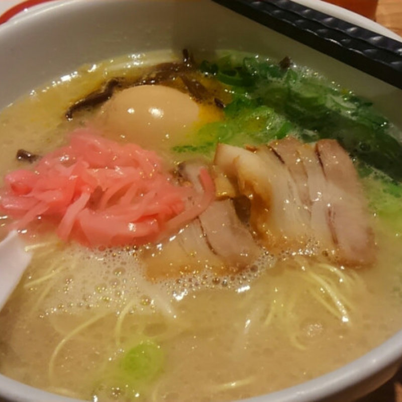 白丸元味（煮卵トッピング）(博多 一風堂 薬院店)