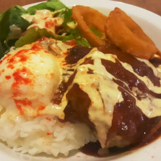 BBQソースのロコモコ(#602 CAFE&DINER 福岡ソラリアプラザ店)