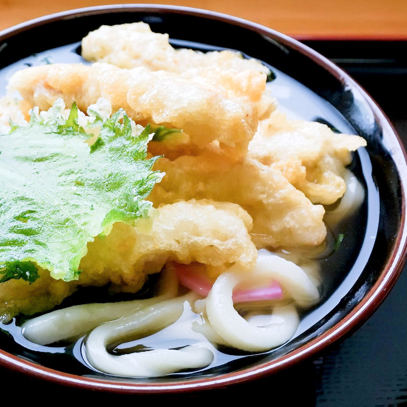 とり天かけ(手打ちうどんますや )