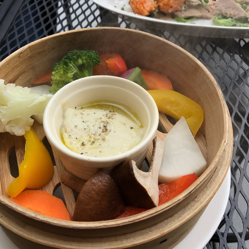 せいろ蒸し野菜のバーニャカウダ(ITALIAN KITCHEN BUONO ららぽーとTOKYO-BAY店)