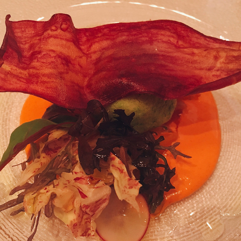 ポテトと白身魚のブランダード チポトレソース パプリカのアンチョビマリネ添え(ザ・ロビー （The Peninsula Tokyo The Lobby）)