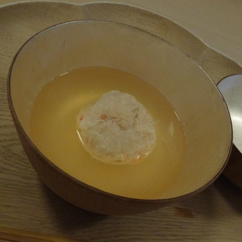 毛ガニのお椀(八雲茶寮)