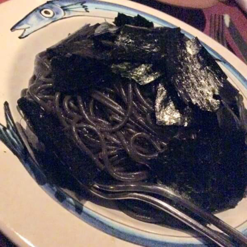 濡れ鴉パスタ（イカスミ）黒海苔(酒肆ガランス （シュシガランス）)