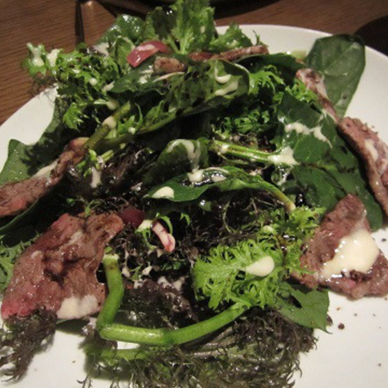 ハラミ の お肉とサラダ(KNOCK CUCINA BUONA ITALIANA 東京ミッドタウン店)