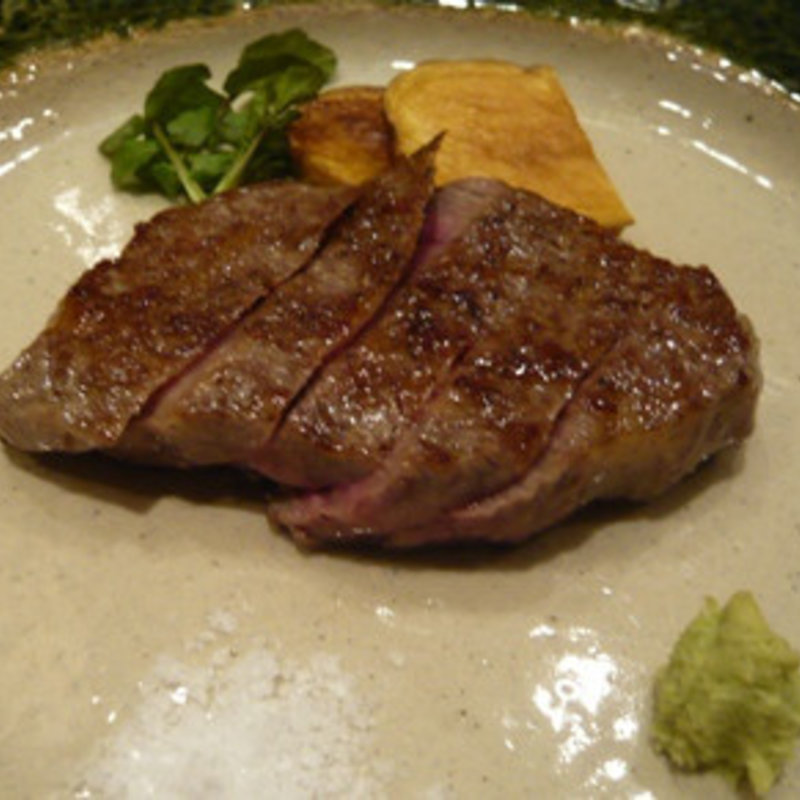 尾崎牛ロース　鉄板焼き(尾崎幸隆 （おざきゆきたか）)