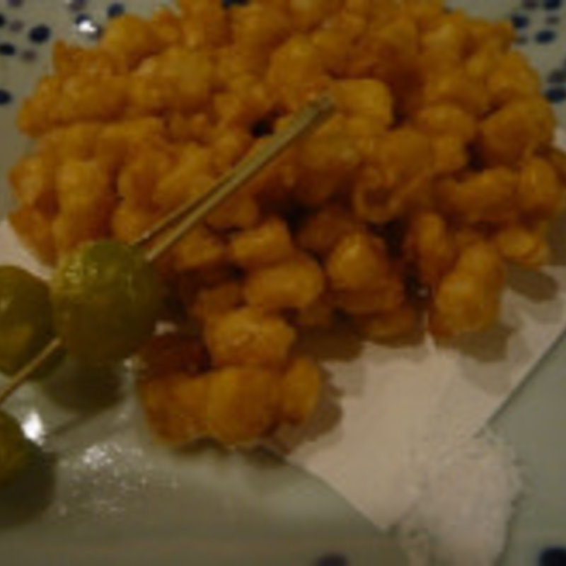 ギンナンとトウモロコシのかき揚げ(代官山 米花)