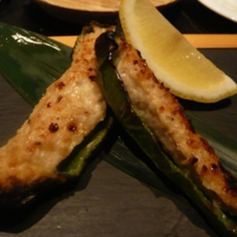 あお唐辛子のつくね(やさい家めい 表参道ヒルズ本家 )