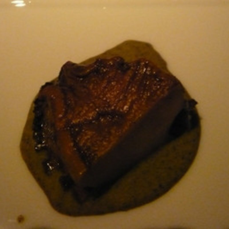 アワビのシャンパン蒸し・肝ソース(ナルカミ)