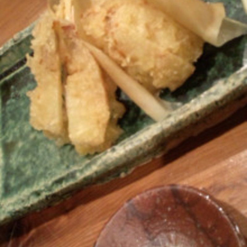 タケノコのエビシンジョウ揚げ(東京土山人)
