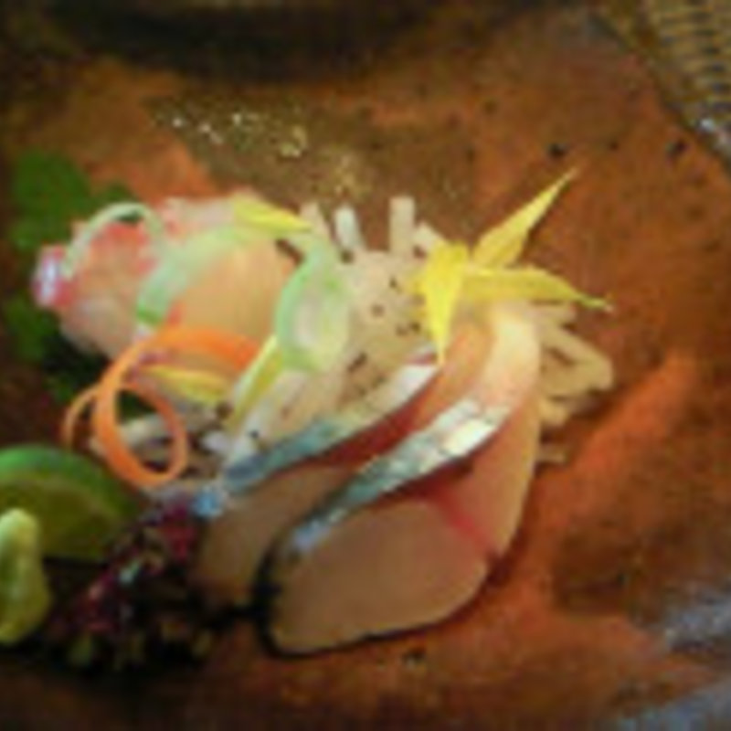 しめサバと鯛のお造り(一二三庵 )