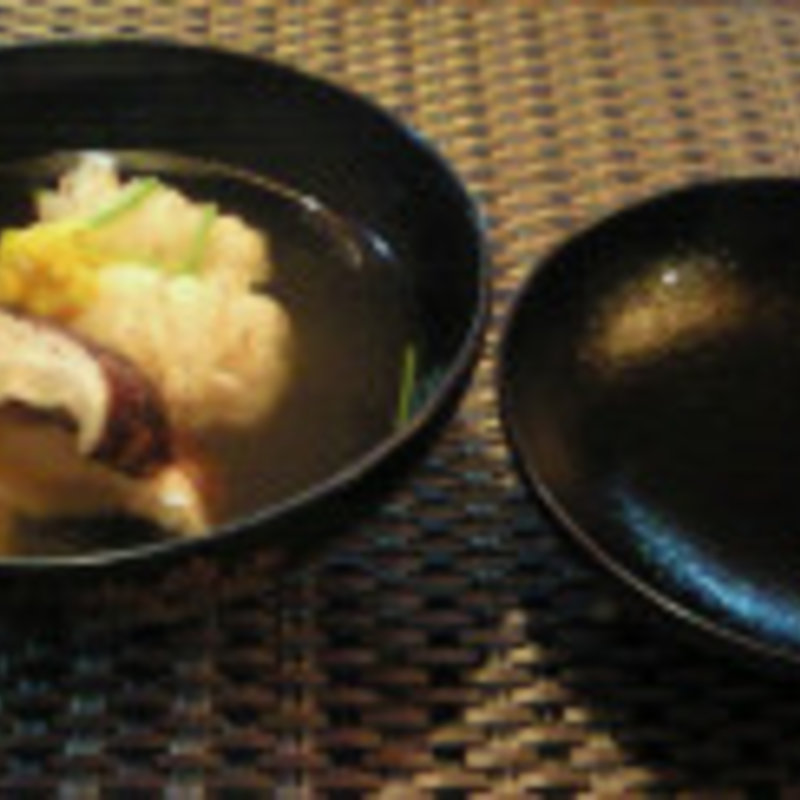 松茸と鱧のお吸い物(一二三庵 )