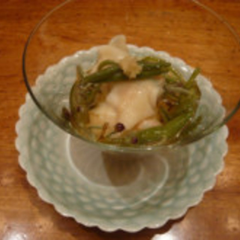 鯵とおくらの酢の物(内儀屋 )