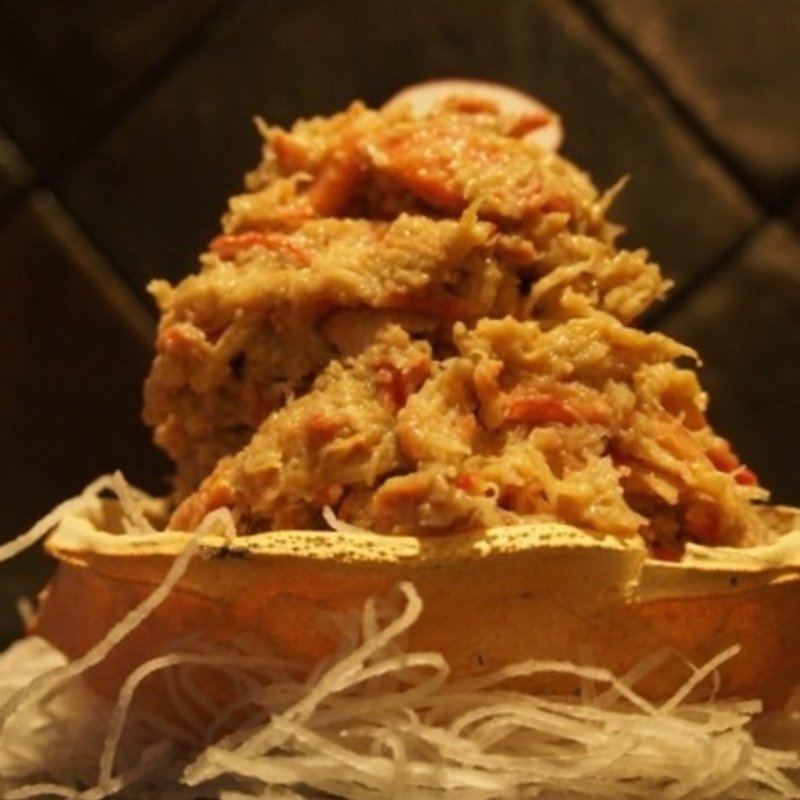 ズワイガニの蟹味噌和え(宇田川紫扇)