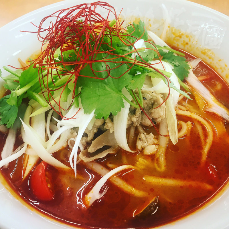 トムヤムクンエスニックラーメン(らあめん花月嵐 高坂SA店)