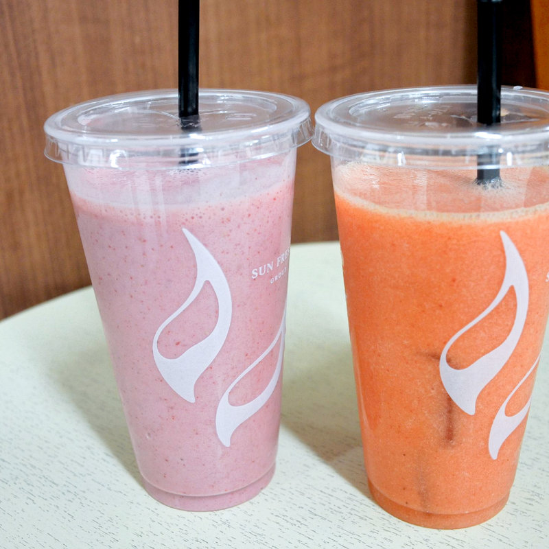 苺と苺デコポンジュース(フルーツワールド そごう徳島店 （Fruits World）)