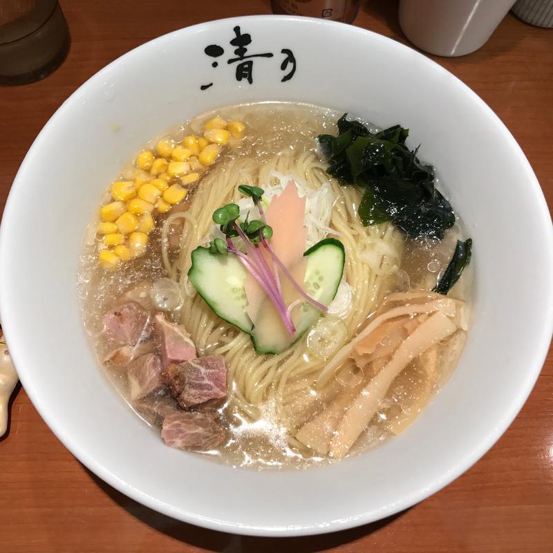 鯛煮干しの冷やしらーめん(清乃 近鉄百貨店和歌山店)