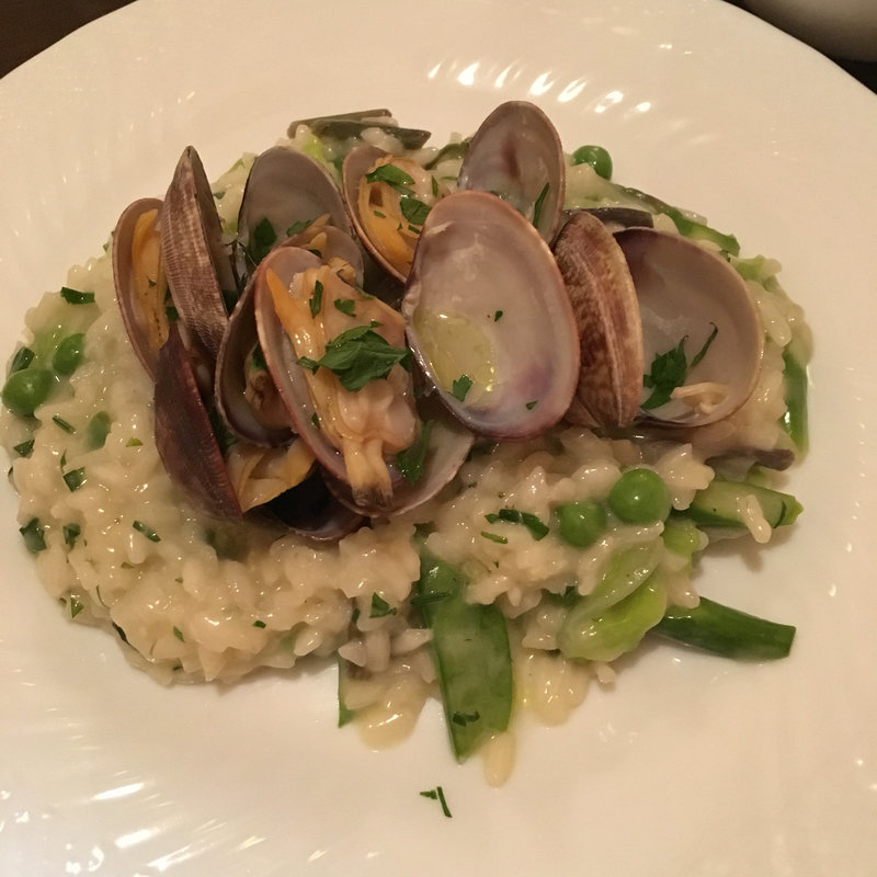 浅利と季節野菜のリゾット(Cuore)