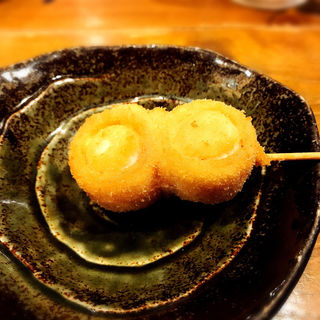 串揚げ（うずらベーコン）(はまぐり屋串左衛門)