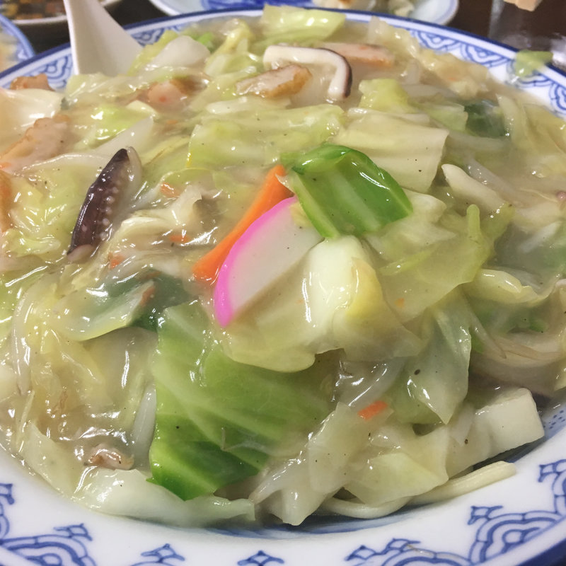 【太麺皿うどん 大盛】(長崎ちゃんぽん 皿うどん 専門店 宝来軒)