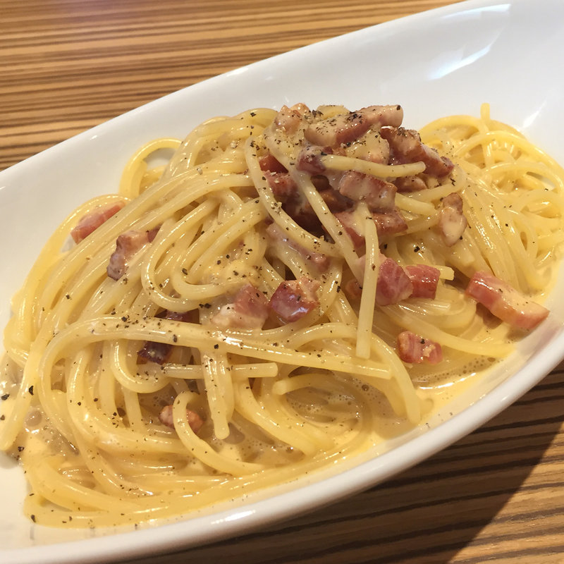 薩摩赤玉卵のカルボナーラ(アンダンテ (Andante))