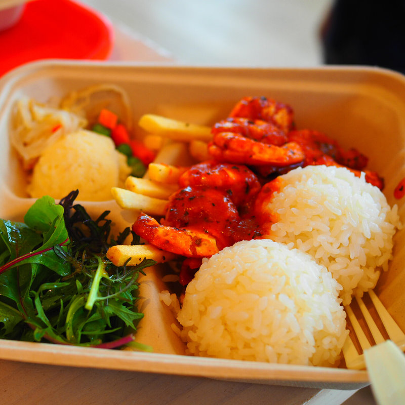 ガーリックシュリンププレート(サーフサイドカフェ)