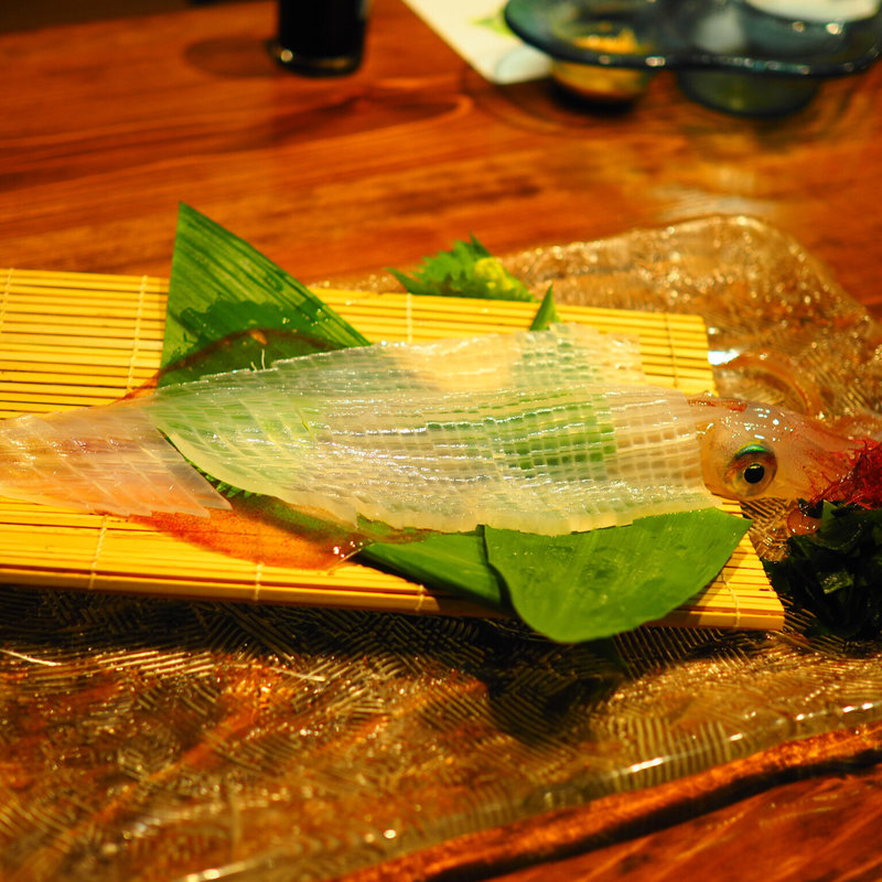 イカの活造り(玄海肴処旬風)