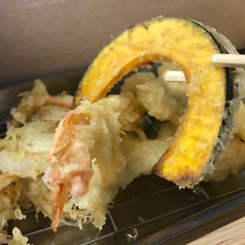 福天ぷら定食（かぼちゃ）(みうら)