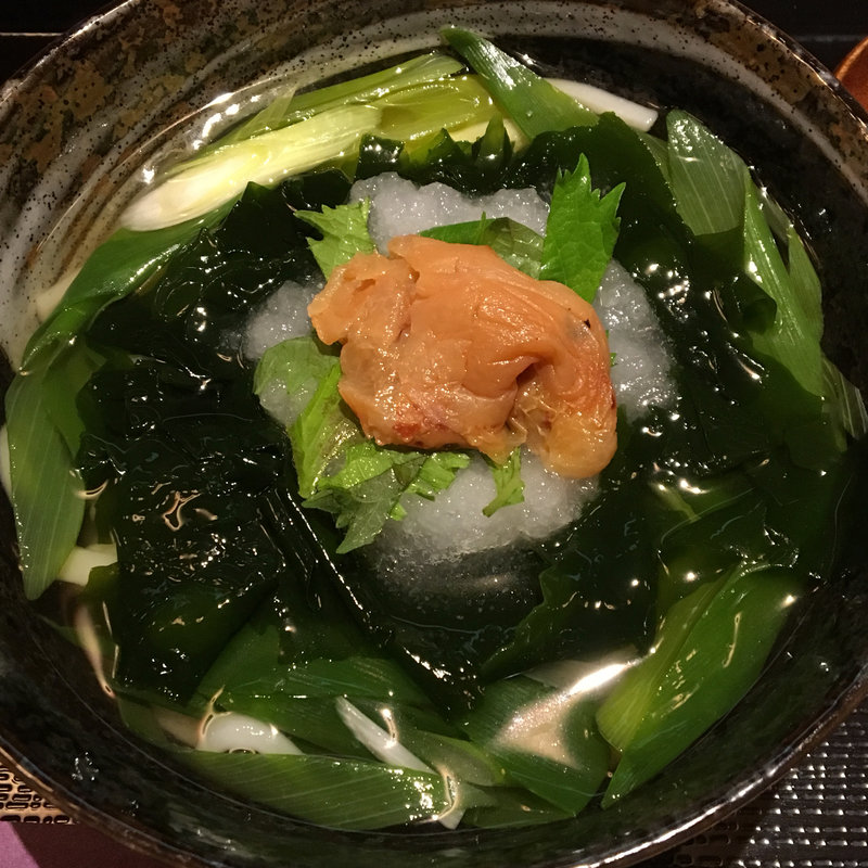 梅しそおろしうどん(京うどん きつね庵)