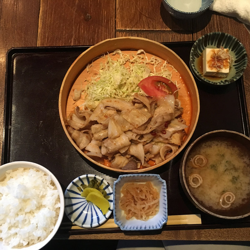 生姜焼き定食(料理屋　三船 )