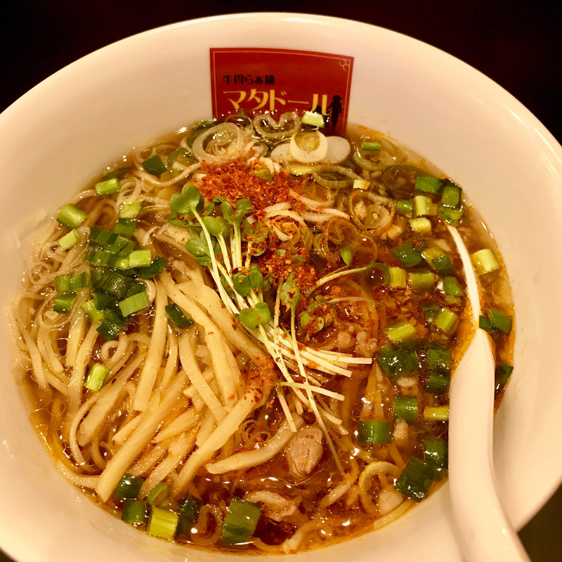 辛味醤油らぁ麺(牛骨らぁ麺マタドールANNEX)